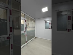 Thiết kế nhà container mở rộng 18mm sàn gỗ ván khung đất cho hai phòng