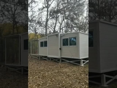 Lắp đặt nhanh 20FT Nhà đã chế tạo trước lớp 8 Kháng động đất gỗ dán hoặc sàn PVC Dễ dàng