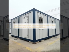 Cửa thép nhà gấp Prefab được thiết kế để chống gió lớp 11 và hệ thống điện tiêu chuẩn CE / UL