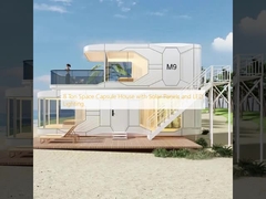 Nhà ở dạng khoang vũ trụ 8 tấn với tấm pin mặt trời và đèn LED