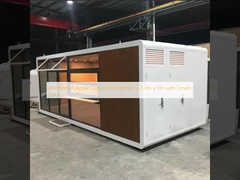 Apple Capsule House chống gió 6m x 3.3m x 3m với khóa thông minh
