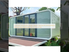 Thiết kế nhỏ gọn và phong cách Apple Capsule Nhà ở hiện đại và tối giản 6m X 3.3m X 3m