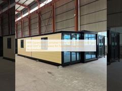 Nhà container mở rộng 40ft với kích thước gấp 2200mm và không gian sống 72m2 cho chỗ ở lao động chế tạo