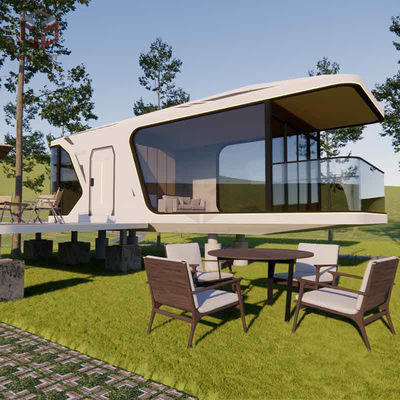 Mua 8.5m Office Pod Capsule Prefabricated Container House Với hệ thống chiếu sáng thông minh sản xuất trực tuyến