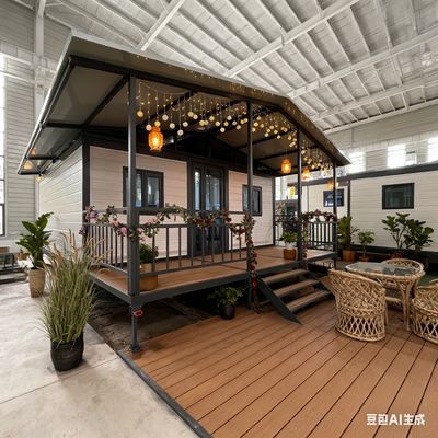 Mua 2-4 People Accommodated Luxury Prefabricated 20ft House with 2.0mm Bending Parts Steel Column Construction Design sản xuất trực tuyến