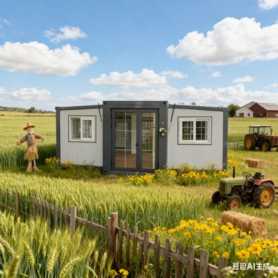 Mua Double Wing 20 Foot Container House with Balcony 37 Square Meters Floor Area and Bending Parts 2.0mm Bottom Beam online manufacture