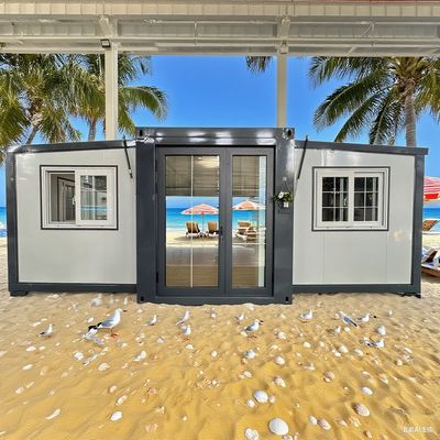 Mua Expandable double wing 20 Foot container house featuring 50mm/75mm Sandwich Panel and 2 KN/m2 Floor Permitted Loading online manufacture