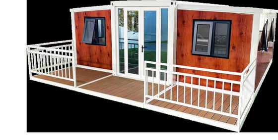 Nhà ở nhiều người 40ft lắp ráp nhà ở với mái nhà kim loại lợp