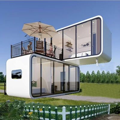 6m Apple Capsule House Cabin Container Cấu trúc thép kẽm