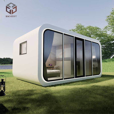 Windproof Prefab Glamping Pods Aluminum Capsule Apple Container House (Nhà chứa táo)