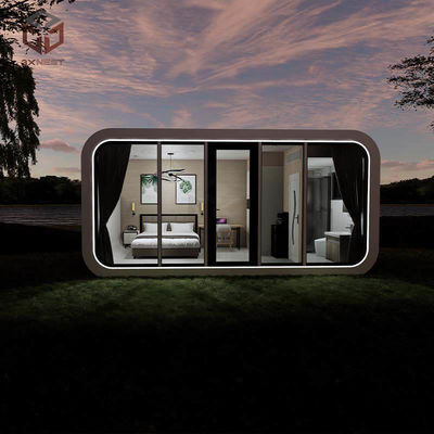 5.4 tấn White Apple Capsule House Prefab Glamping Pods chống ăn mòn