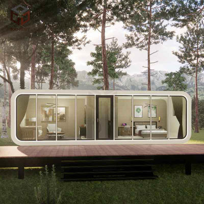 Nhà văn phòng ngoài trời chống nước Prefab 2 người Apple Aluminum Capsule House