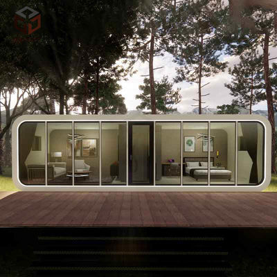White Aluminum Apple Capsule House Container cho cuộc phiêu lưu ngoài trời