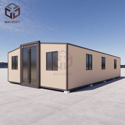Chất chống cháy 40ft Container mở rộng nhà nhà mô-đun với sân thượng