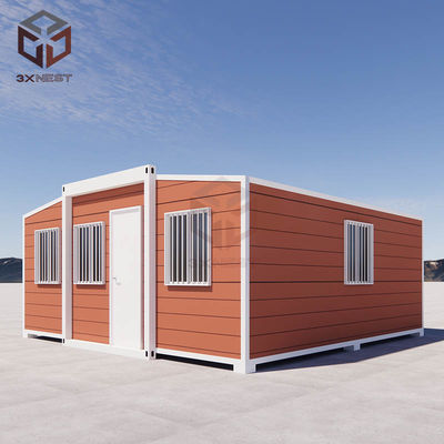 Chất chống cháy Chỗ ở có thể điều chỉnh có thể mở rộng Lớp lắp Cabin được chế tạo sẵn với sân thượng tùy chỉnh