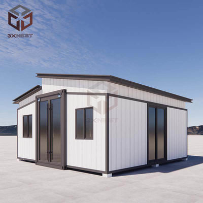 Nhà Prefab 20ft có thể mở rộng có thể gập lại để xây dựng sau thảm họa