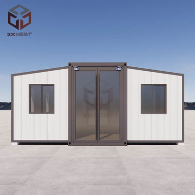 Nhà container mở rộng 20 feet với khắc kim loại sự kết hợp hoàn hảo của độ bền và phong cách