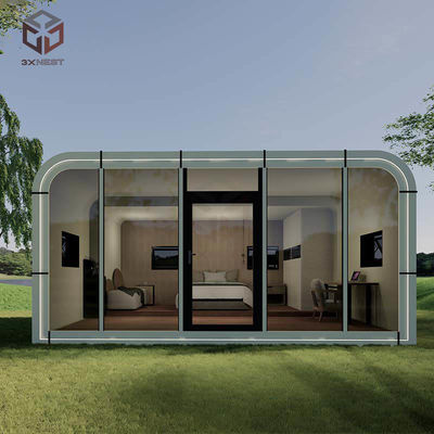 Premium White Prefab Office Pod Apple Capsule Homes Modern Retreat (Nhà nghỉ mát hiện đại)