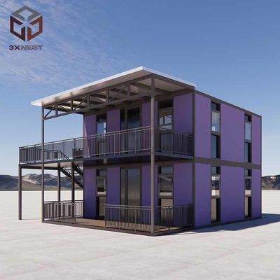 73sqm Nhà chứa gói phẳng Nhà mô-đun mở rộng