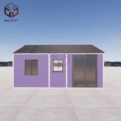 Kim loại lồi 20ft Container gói phẳng Khu vực xây dựng Nhà ở tạm thời