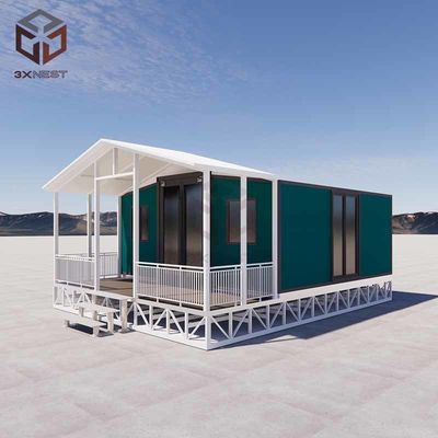 Lắp đặt nhanh 20FT Nhà đã chế tạo trước lớp 8 Kháng động đất gỗ dán hoặc sàn PVC Dễ dàng