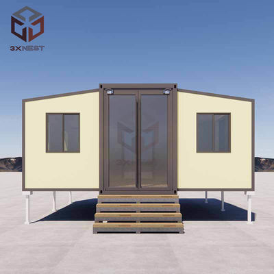 Nhà chứa cánh hai bước có thể tùy chỉnh với ban công EPS / PU / Stone Wool Insulation