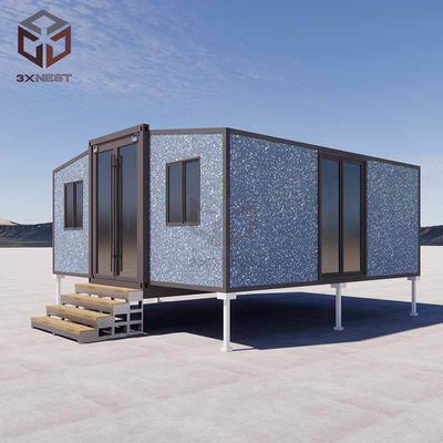 20ft Prefabricated Container Foldable House chống gió tùy chỉnh
