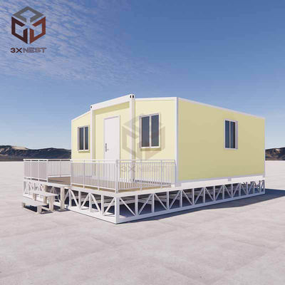 Cấp độ 8 chống động đất Nhà container cánh hai với ban công dễ cài đặt