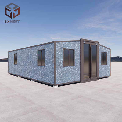 56 Sqm Prefab mở rộng nhà container vận chuyển nhà nhỏ mở rộng