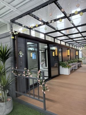 72m2 diện tích sàn 40ft Nhà sản xuất đơn vị mái nhà kim loại lợp