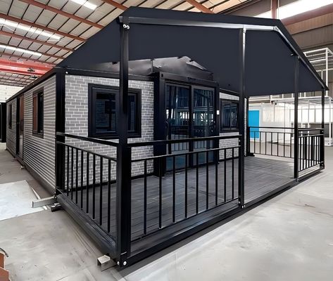 Nhà container mở rộng có thể tùy chỉnh với EPS Sandwich Panel Bức tường 56 mét vuông diện tích sàn