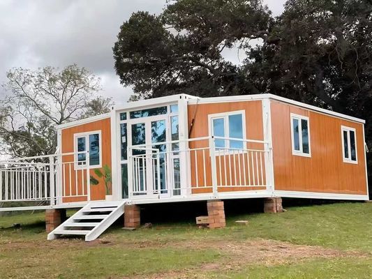 3.75 tấn tổng trọng lượng ròng Nhà container mở rộng với mái bằng thép mạ và cách nhiệt bọt polyurethane