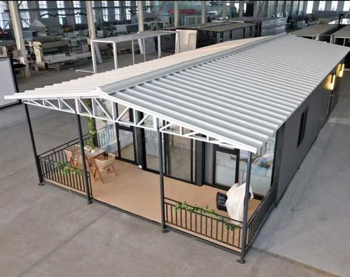 Chỗ ở tạm thời hoặc vĩnh viễn 30FT Nhà container mở rộng với cửa an ninh thép