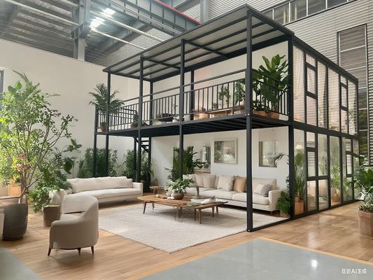 Nhà lắp ghép hai tầng có thể mở rộng với các tính năng tiết kiệm năng lượng và thân thiện với môi trường