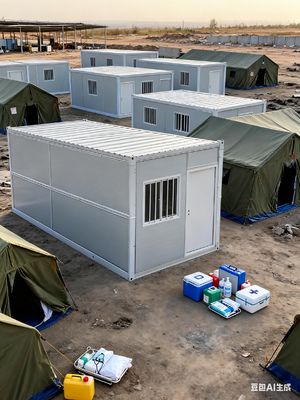 Nhà tiền chế mở rộng với cách điện âm ≥ 30dB và Kích thước bên ngoài 5800 * 2400 * 2896mm cho đường sống trên mái nhà 0.5KN / m2