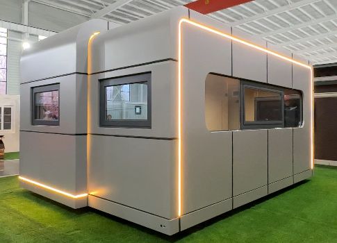 9mm OSB Board B3 lớp chống nước Apple Capsule House với 1 ~ 2 người chiếm đóng và tiêu thụ điện 12KW