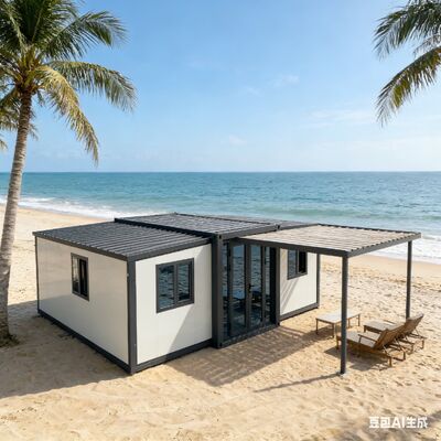 Thùng chứa gấp 20ft với diện tích sàn 37 mét vuông đáp ứng các tiêu chuẩn an toàn quốc tế và tuổi thọ 20+ năm cho nhà ở mô-đun