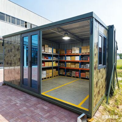 Toàn bộ khung bên nhựa Prefab nhà gấp với độ chống động đất lớp 8 và phòng tắm tách ướt khô