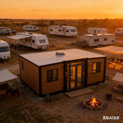 Fireproof Foldable 20ft Container with Customized Bedroom and 75mm EPS Sandwich Panels for Versatile Living