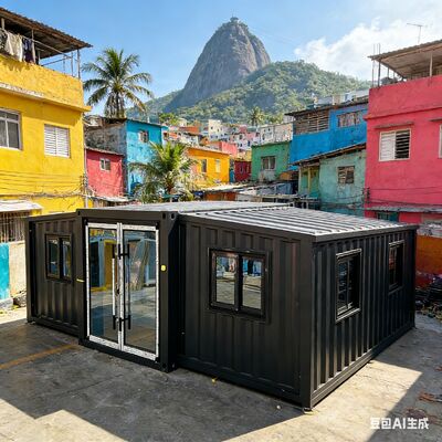 Container 20ft có thể gập lại, chống cháy, cách nhiệt và cách âm, dùng cho nhà ở mô-đun tùy chỉnh