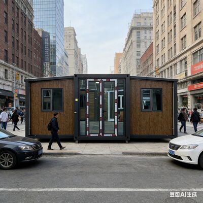 Thùng chứa 20ft có thể gập lại với khung chính hoàn toàn nhựa, phòng ngủ tùy chỉnh và cách nhiệt âm thanh