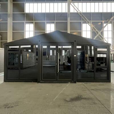 Container 20ft gấp gọn với tấm panel EPS dày 75mm, hệ thống thông gió tùy chỉnh và sàn sợi xi măng chống cháy dày 18mm cho mục đích công nghiệp bền bỉ